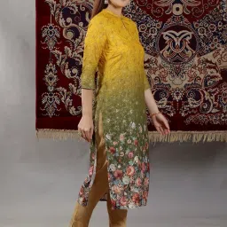Aurelia Multicolored Printed Straight Kurta image 3