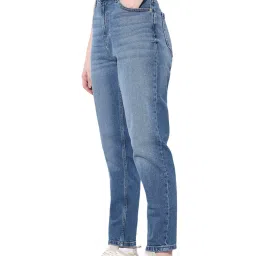 Only Blue Cotton Regular Fit High Rise Jeans image 3