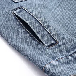 VOXATI Men Washed Denim Jacket image 5