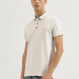 United Colors Of Benetton Beige Cotton Blend Regular FitT-Shirts image 3