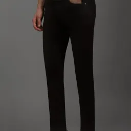 Louis Philippe Brown Cotton Slim Fit Jeans image 3