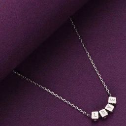 Kai Jewel Sterling Silver Cubes Of Love Casual Chain Necklace-picture-35