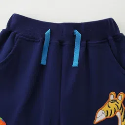 LULU & SKY Boys Floral Printed Zip Trousers image 3