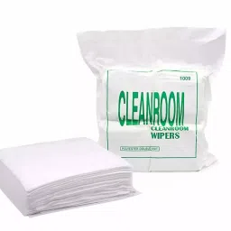 GLOBALSS Cleanroom Wiper Soft Polyster White 100x100 mm (4x4 Inch) (Pack of 160) image 3