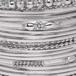 YouBella Silver Plated Stylish Traditional Bangle image 3