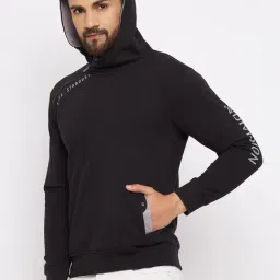 Duke Black Regular Fit Hooded Sweatshirt image 3