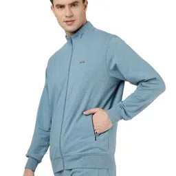 Jadeblue Blue Cotton Slim Fit Sweatshirt image 3