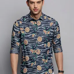 SHOWOFFFF Men Classic Slim Fit Printed Casual Shirt-image-24