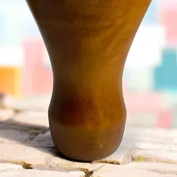 Taurrus Brown Big Wooden Round Vase-picture-22