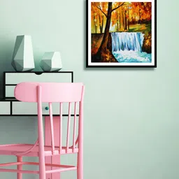 999Store Multicoloured Waterfall Wall Painting image 1