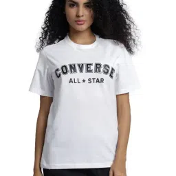 Converse Unisex White All Star Center Front Printed Regular Fit T-Shirt-picture-47