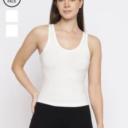 La Intimo Cream, Cream, Cream Inner Prankster Camisole (Pack of 3)-picture-30