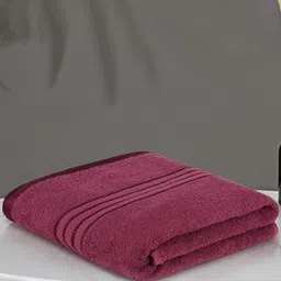Cuddle cotton Maroon Cotton 400 GSM Bath Towel-picture-19