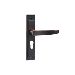 Godrej Door Handle Set 1CK NEH 06 Matte Black Rose, 3742-picture-22