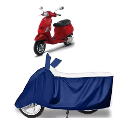 Auto Pearl Two Wheeler Cover for Vespa SXL 125 BS6 - White, Blue-picture-36