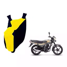 Auto Pearl Waterproof Two Wheeler Cover For Bajaj CT110 (Yellow & Blue)-picture-44