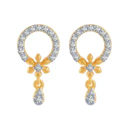 P.C. Chandra Jewellers 18 kt Gold & Diamond Earrings-picture-187