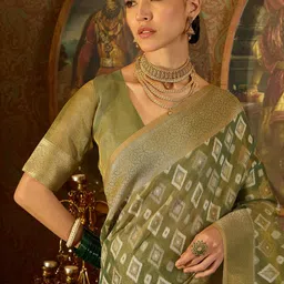 Dori Woven Design Zari Banarasi Saree image 5