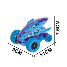 NEGOCIO Monster Truck Toy Friction Powered Push Away Stunt Car Glowing Friction Powered Stunt Monster Truck 360 Degree- PACK OF 1  COLOR MAY VARY image 3