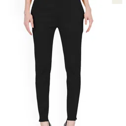 MIXFIT Women Pack Of 2 Cotton Regular Fit Low-Rise Trousers-image-4