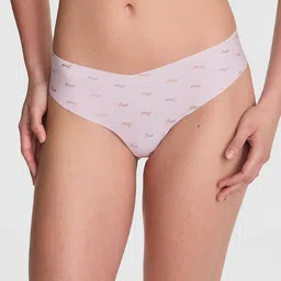 Victoria's Secret PINK Logo Printed Low-Rise Seamless Thong Briefs 112492057B9L-picture-31