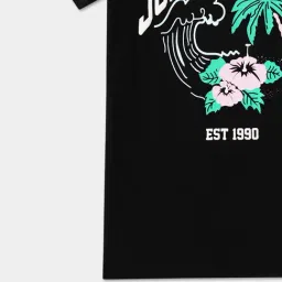 R&B Kids Black Graphic Regular Fit T-Shirt image 4