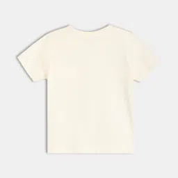 MINIKLUB White Cotton Half Sleeves Knit Top image 2