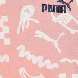 Puma Unisex Pink Fruit Cotton Printed T-shirts image 3