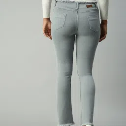 showoffff SHOWOFF Bootcut Clean Look Grey Jeans image 3