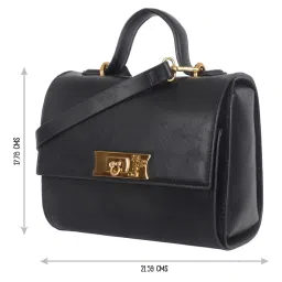 Baggit Black Small Satchel Handbag image 3