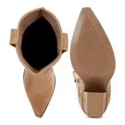 Rag & Co Women's Camel Casual Booties image 3