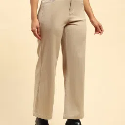 Global Republic Brown Solid Trousers image 3