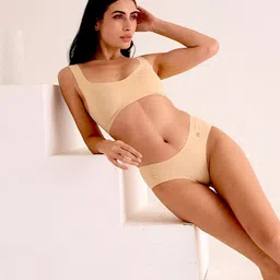 Krvvy Women Pack of 2 Anti Bacterial Low-Rise Seamless Hipster Briefs-image-6