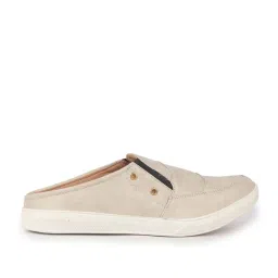 Fausto Men's Cream Mule Shoes image 3