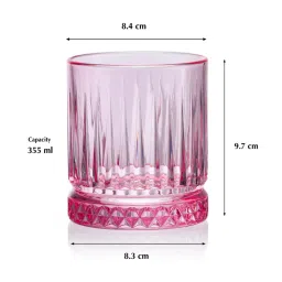 Pasabahce Red Glass Juice Glass 355 ml - Set of 4 image 3