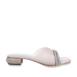 The White Pole Women's Grey Casual Sandals image 3