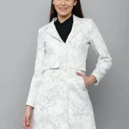 Allen Solly White Cotton Printed Jacket-picture-26