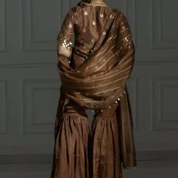 Monk and Mei Chocolate Brown Cleopatra Matilda Kurta Set image 3