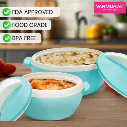 Varmora Milano Insulated Green Plastic Casserole - Set of 3 image 3