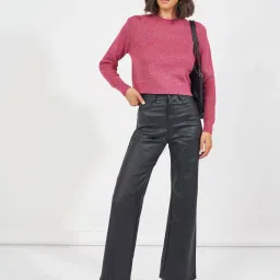 Styli Pink Plain Sweater image 3
