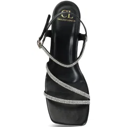 Carlton London Women's Black Ankle Strap Sandals image 3