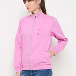 MADAME Pink Plain Sweatshirt image 3