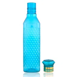 Aura Blue & Green 9 Pieces Textured Water Bottles-1 L Each image 4