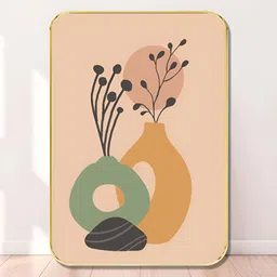 Myntra Elegant Homes Pink & Orange 1 Piece Wood Floral and Botanical Wall Paintings-picture-17