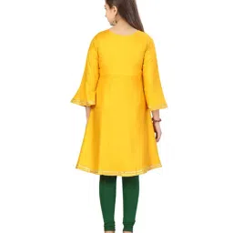 Aarika Kids Yellow Solid Kurti image 2