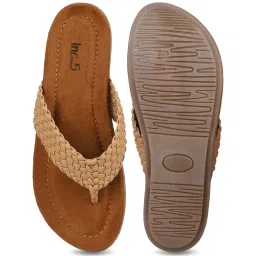Inc.5 Women's Beige Thong Sandals image 3
