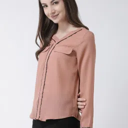 KASSUALLY Dusty Pink Embellished Shirt image 3