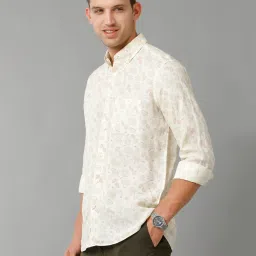 Linen Club Multicolor Regular Fit Printed Linen Shirt image 3