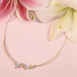 Mia by Tanishq 14k (585) Yellow Gold Necklace for Women-picture-37