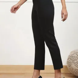 Biba Black Plain Trousers image 3